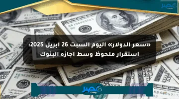 «سعر الدولار» اليوم السبت 26 أبريل 2025: استقرار ملحوظ وسط إجازة البنوك